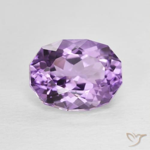 3.04ct Natural Medium Light Purplish-Violet Amatista, Ovalada, VVS
