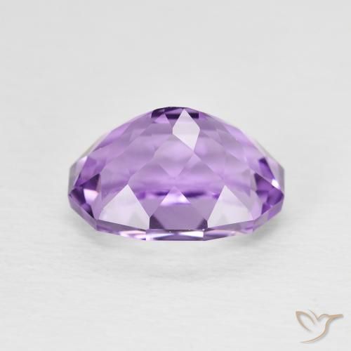Amatista Medium Light Purplish-Violet natural de 3.04 ct, Ovalada, VVS