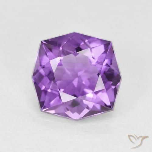 3.28ct Natural Violeta vívido Amatista, Elegante, VS-SI