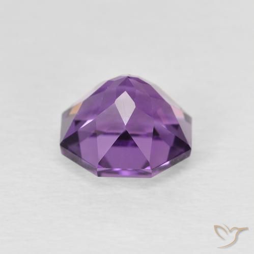 Amatista Medium Light Purplish-Violet natural de 1.29 ct, Corte Octágono / Esmeralda, VVS