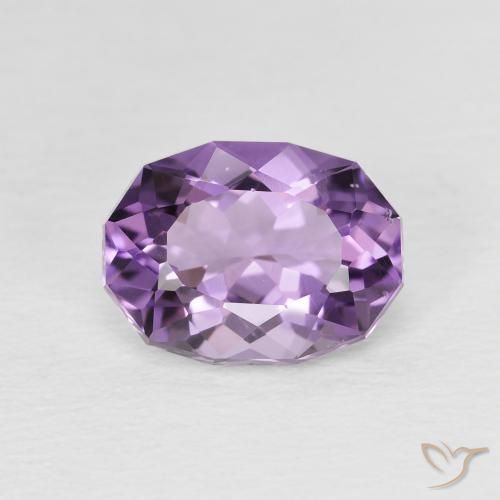 2.33ct Natural Violeta púrpura Amatista, Ovalada, VS-SI