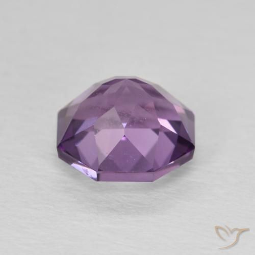 Amatista Violeta medio natural de 1.55 ct, Corte Octágono / Esmeralda, VS-SI
