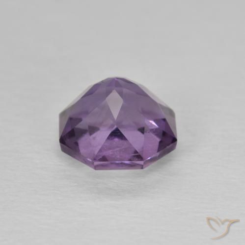 Amatista Violeta iris rosáceo natural de 1.57 ct, Corte Octágono / Esmeralda, VS-SI