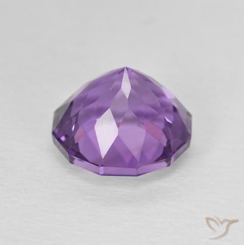 Amatista Violeta medio claro natural de 2.30 ct, Redondo, VS-SI