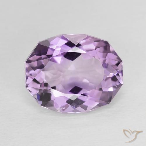 3.85ct Natural Violeta medio Amatista, Ovalada, VVS-VS