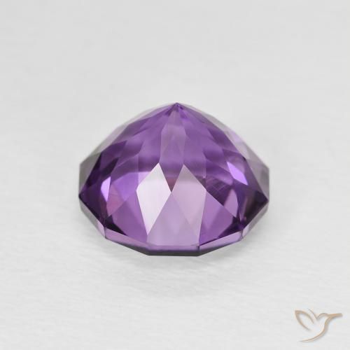 Amatista Medium Light Purplish-Violet natural de 2.37 ct, Redondo, VVS-VS