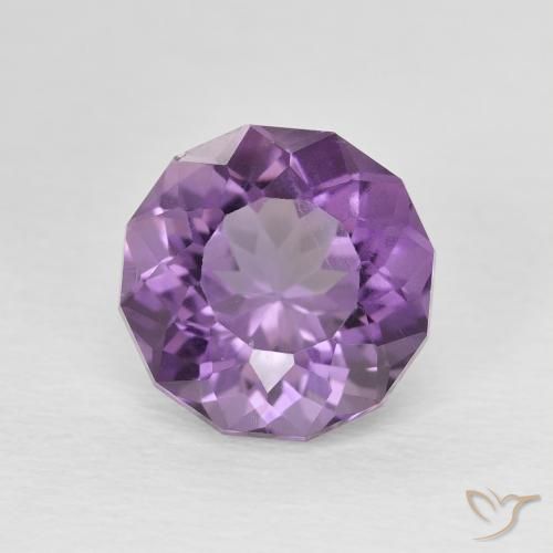 2.78ct Natural Medium Light Purplish-Violet Amatista, Redondo, VS