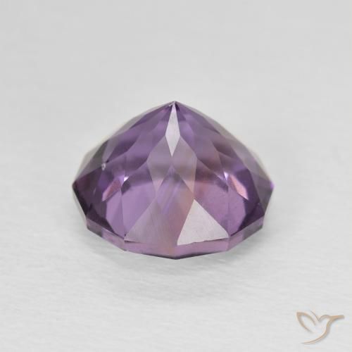 Amatista Medium Light Purplish-Violet natural de 2.78 ct, Redondo, VS