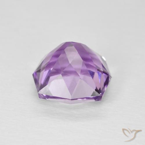 Amatista Medium Light Purplish-Violet natural de 3.07 ct, Elegante, VS