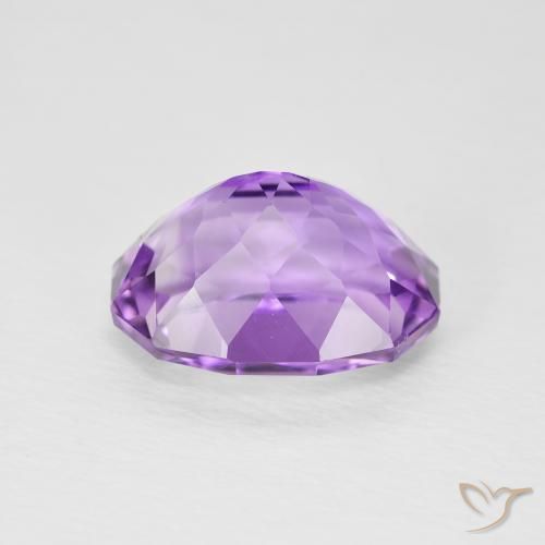 Amatista Rosado-violeta medio natural de 3.23 ct, Ovalada, VS