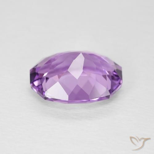 Amatista Violeta medio claro natural de 2.50 ct, Ovalada, VS