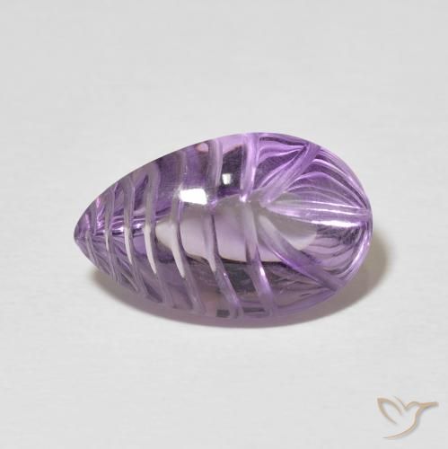 6.87ct Natural Violeta iris Amatista, En forma de pera, Transparente