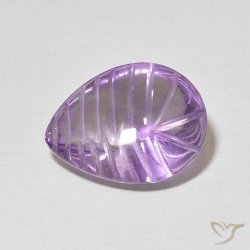 7.21ct Natural Violeta iris Amatista, En forma de pera, Transparente