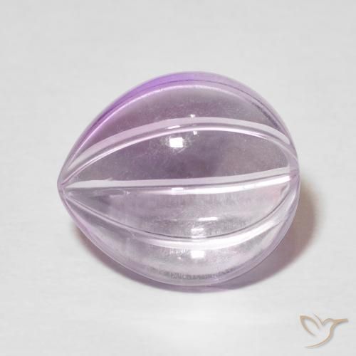 5.64ct Natural Violeta medio Amatista, En forma de pera, Transparente