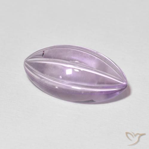 Amatista Violeta claro natural de 5.57 ct, Marquesa, Transparente