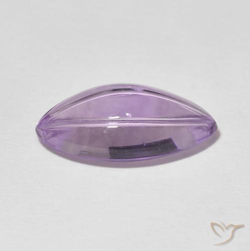 Amatista Violeta claro natural de 5.57 ct, Marquesa, Transparente