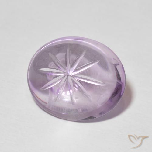 7.39ct Natural Violeta claro Amatista, Ovalada, Transparente