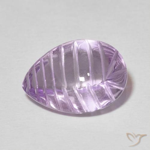 7.26ct Natural Violeta sangría Amatista, En forma de pera, Transparente