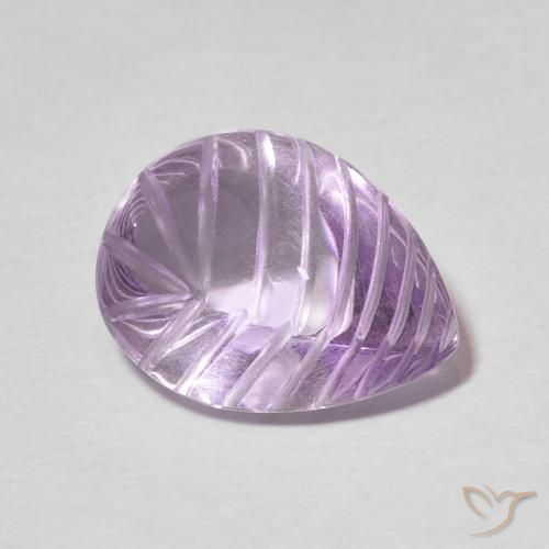 Amatista Violeta sangría natural de 7.26 ct, En forma de pera, Transparente