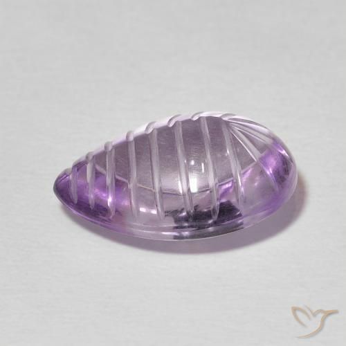 Amatista Violeta sangría natural de 7.26 ct, En forma de pera, Transparente