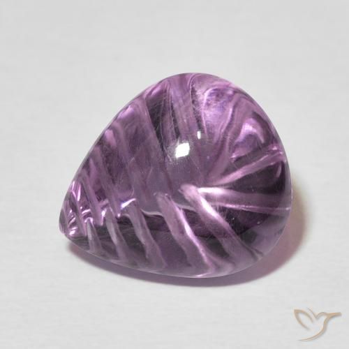 7.04ct Natural Malva intenso Amatista, En forma de pera, Transparente