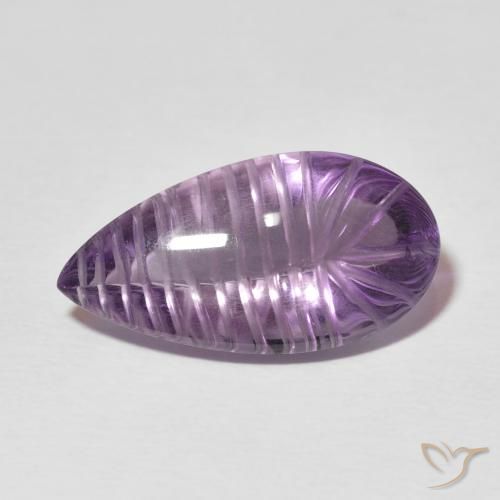 8.83ct Natural Violeta medio Amatista, En forma de pera, Transparente