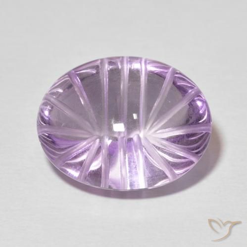 11.16ct Natural Violeta rosado medio Amatista, Ovalada, Transparente