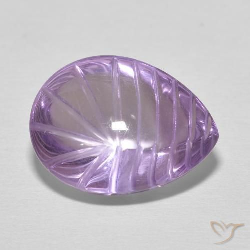 7.25ct Natural Violeta medio Amatista, En forma de pera, Transparente