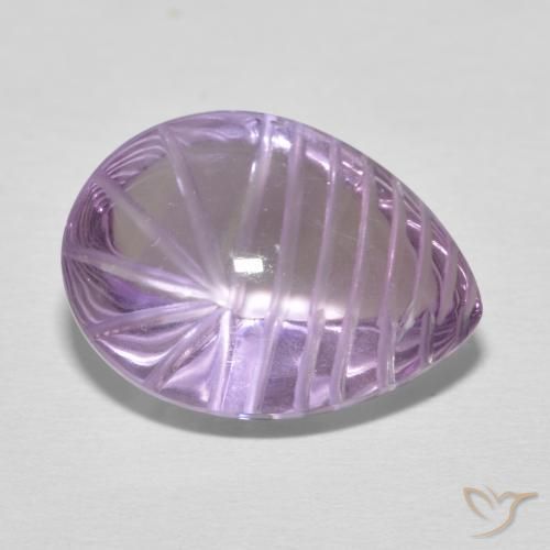 9.08ct Natural Violeta rosado Amatista, En forma de pera, Transparente