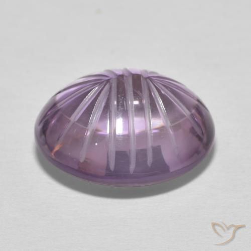 Amatista Violeta iris natural de 9.08 ct, Ovalada, Transparente