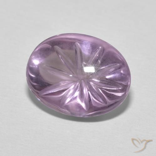 Amatista Magenta natural de 4.84 ct, Ovalada, Transparente