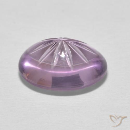 Amatista Magenta natural de 4.84 ct, Ovalada, Transparente