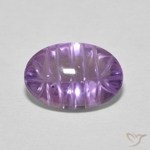3.59ct Natural Violeta púrpura Amatista, Ovalada, Transparente