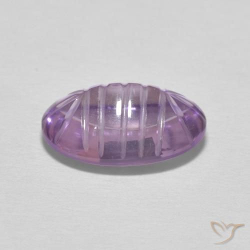 Amatista Violeta púrpura natural de 3.59 ct, Ovalada, Transparente