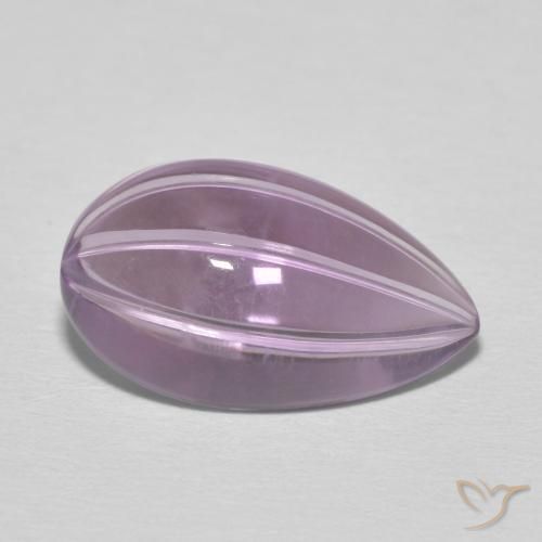 Amatista Violeta sangría natural de 6.08 ct, En forma de pera, Transparente