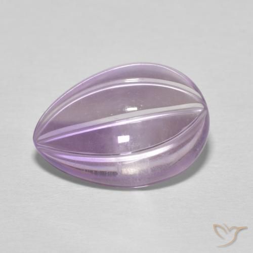 5.09ct Natural Violeta iris Amatista, En forma de pera, Transparente