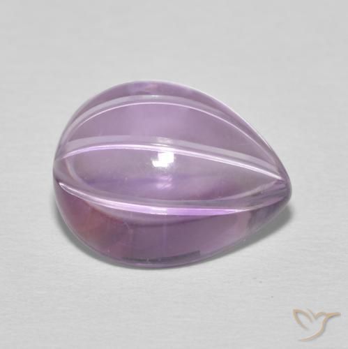 Amatista Violeta sangría natural de 6.08 ct, En forma de pera, Transparente
