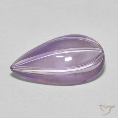 6.14ct Natural Violeta iris Amatista, En forma de pera, Transparente