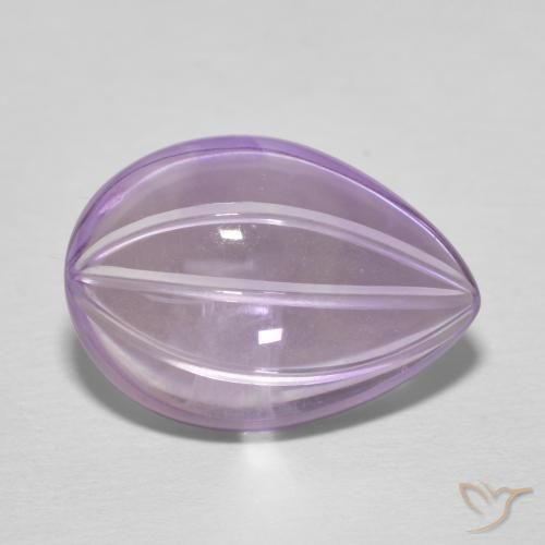 6.65ct Natural Violeta púrpura Amatista, En forma de pera, Transparente