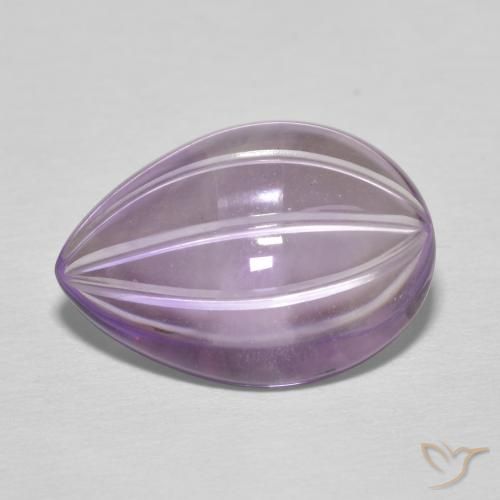 Amatista Violeta púrpura natural de 6.65 ct, En forma de pera, Transparente