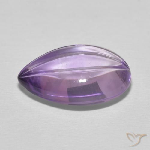 Amatista Violeta púrpura natural de 6.65 ct, En forma de pera, Transparente