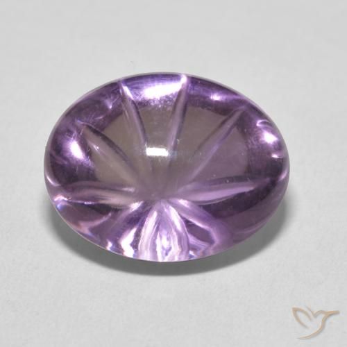 10.21ct Natural Medium Light Purplish-Violet Amatista, Ovalada, Transparente