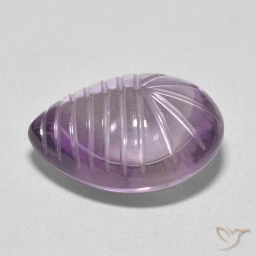 10.80ct Natural Violeta medio Amatista, En forma de pera, Transparente