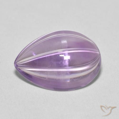 6.20ct Natural Violeta rosado Amatista, En forma de pera, Transparente