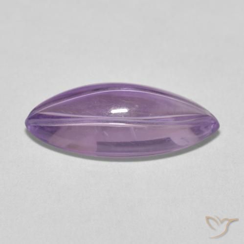 Amatista Violeta rosado medio natural de 6.01 ct, Marquesa, Transparente
