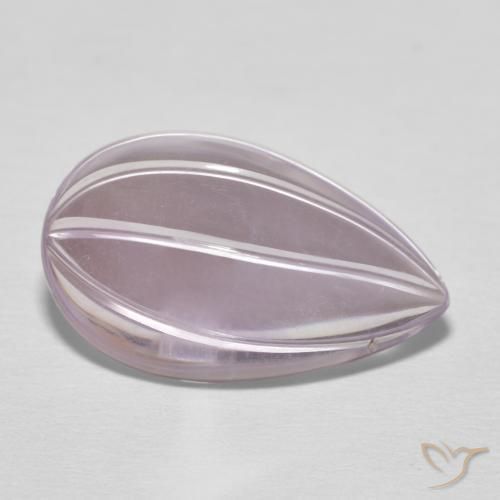 Amatista Violeta rosado natural de 8.46 ct, En forma de pera, Transparente