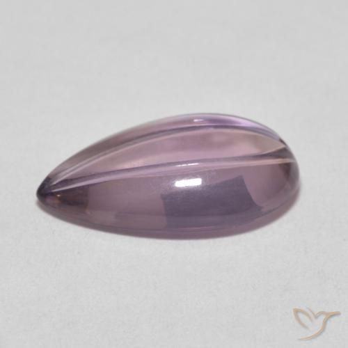 Amatista Violeta claro natural de 5.33 ct, En forma de pera, Transparente