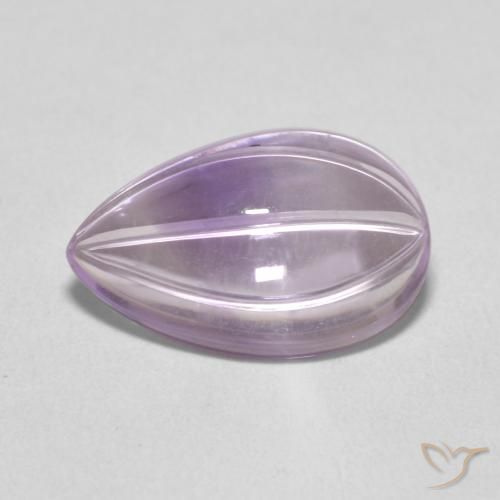 4.87ct Natural Violeta-rosado claro Amatista, En forma de pera, Transparente