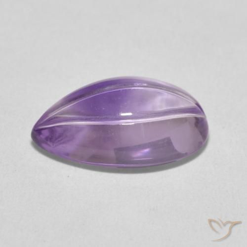Amatista Violeta-rosado claro natural de 4.87 ct, En forma de pera, Transparente