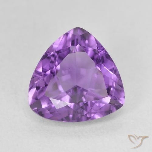 2.85ct Natural Violeta medio Amatista, Trillón, VVS-VS